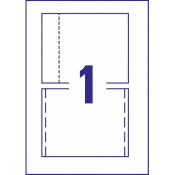 Avery Zweckform C32250-25 Inlays voor cd-jewelcases, 118 x 151 mm, wit, 25 vellen