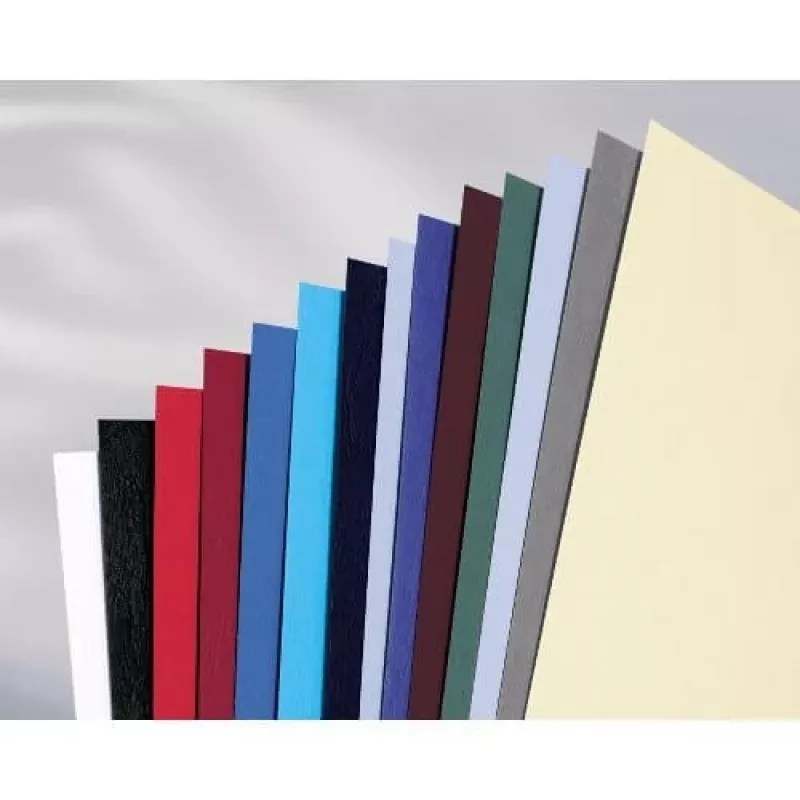 GBC bindmappen LeatherGrain A4 250 g/m², A4, karton, blauw, 100 vellen, 210 mm, 299 mm