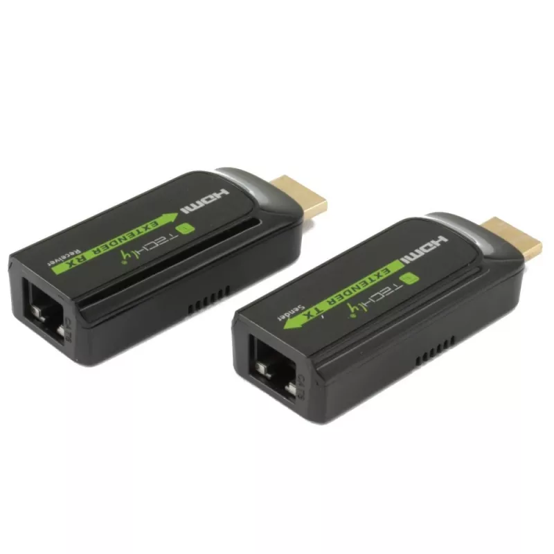 Techly IDATA EXT-E70S AV-extender AV-zender & -ontvanger zwart