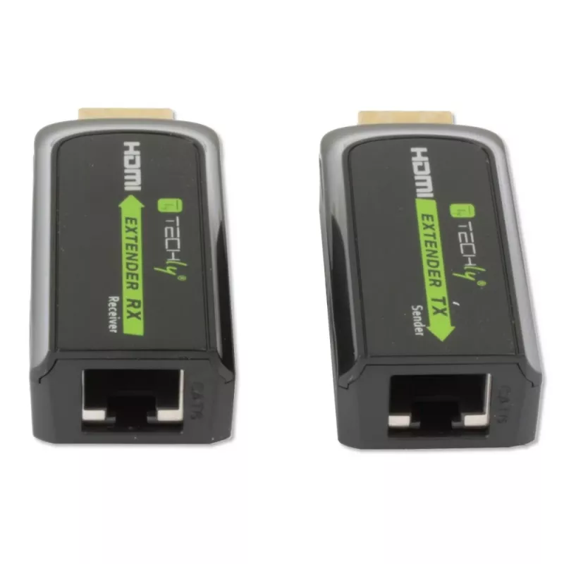 Techly IDATA EXT-E70S AV-extender AV-zender & -ontvanger zwart