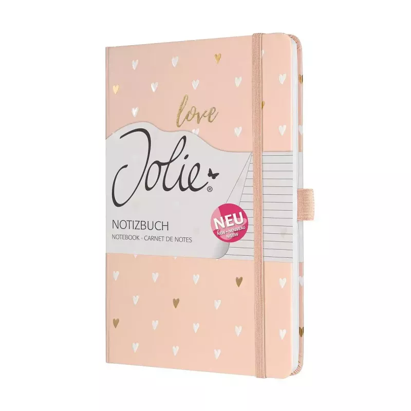 Schrijfnotitieboek Sigel Jolie JN335 A5 174 vel roze