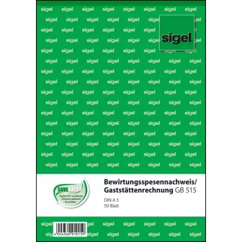 Bedrijfsformulier Sigel GB515 A5 wit 50 blad