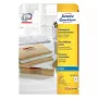 Zelfklevend etiket Avery J4722-25 afgeronde rechthoek transparant