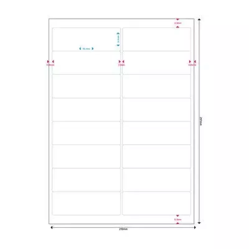 Zelfklevend etiket MediaRange MRINK147