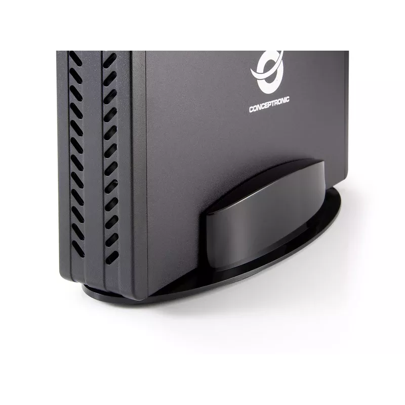 Conceptronic 3,5-inch harddiskbehuizing, HDD-behuizing, 3,5 inch, Serial ATA, Serial ATA II, Serial ATA III, 0,48 Gbit/s, USB-aansluiting, zwart