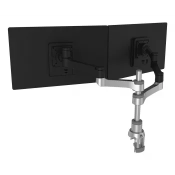 R-Go Tools monitorarm R-Go Zepher Dual, voor twee monitors, volledig verstelbaar, 0-8 kg draagvermogen, 100% circulair, zwart