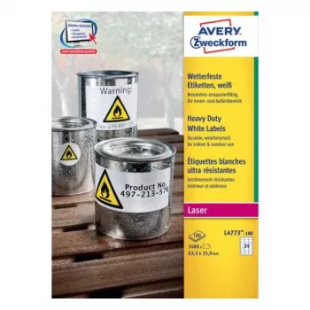 Zelfklevend etiket Avery L4773-100 afgeronde rechthoek