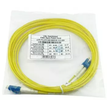 BlueOptics LRCABLE10M InfiniBand glasvezelkabel 10 m LC geel