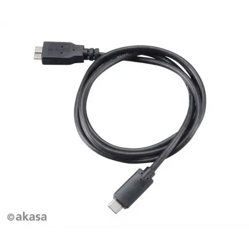USB-kabel Akasa C/Micro-B 1m zwart