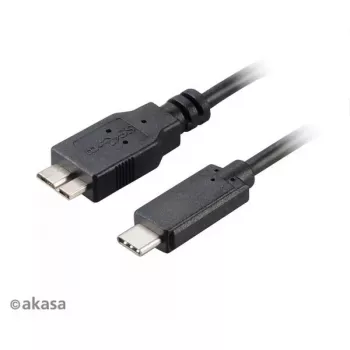 USB-kabel Akasa C/Micro-B 1m zwart