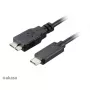 USB-kabel Akasa C/Micro-B 1m zwart