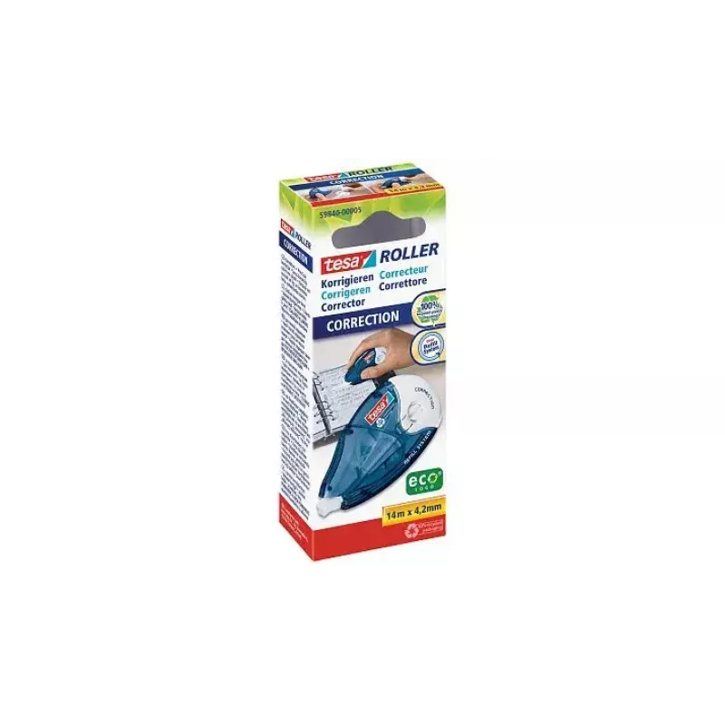 Correctieroller TESA 14 m blauw wit