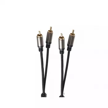 Audiokabel ShiverPeaks BS20-41255 2,5 m 2xRCA zwart