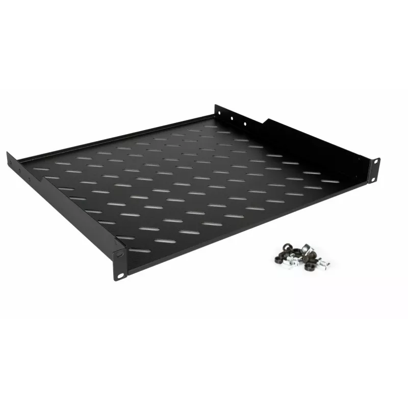 Equip EZFS-19-1-60-B Vaste plank 19 inch 1U 60 cm, zwart