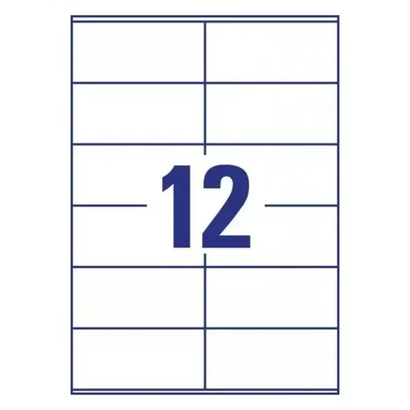 Zelfklevend etiket rechthoek AVERY LR3424-10