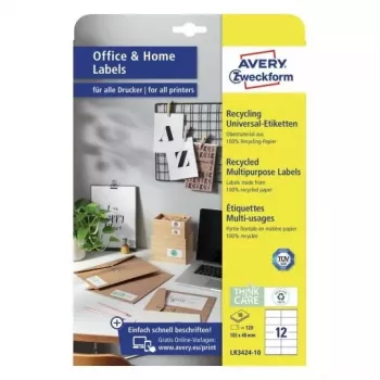 Zelfklevend etiket rechthoek AVERY LR3424-10