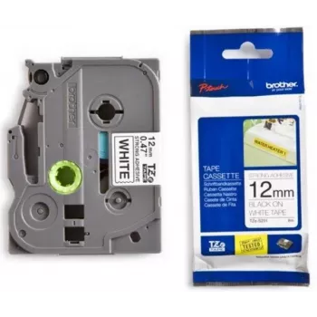 Labelband Brother TZ-231 zwart 8 m 1,2 cm