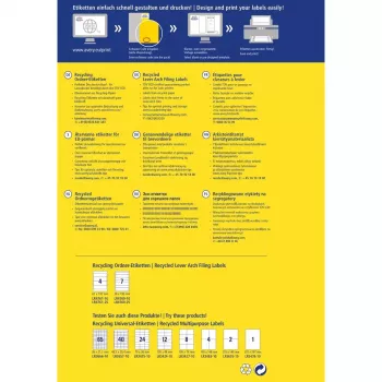 Zelfklevend etiket Avery LR4760-10 rechthoekig permanent wit
