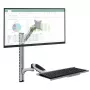 Techly ICA-PLW 02 monitorhouder / standvoet 68,6 cm (27 inch) wand zilver