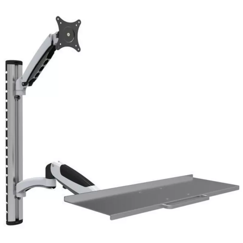 Techly ICA-PLW 02 monitorhouder / standvoet 68,6 cm (27 inch) wand zilver