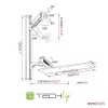 Techly ICA-PLW 02 monitorhouder / standvoet 68,6 cm (27 inch) wand zilver