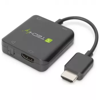 Techly HDMI-audio-extractor stereo/audio 5.1-kanaals 4K 3D IDATA HDMI-VGA8