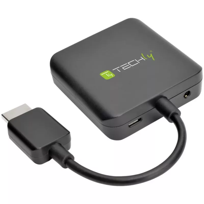 Techly HDMI-audio-extractor stereo/audio 5.1 kanalen 4K 3D IDATA HDMI-VGA8