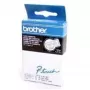 Brother TC-103 labeltape blauw op transparant