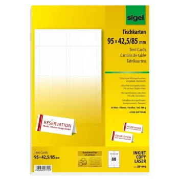 Printeretiketten wit Sigel DP046