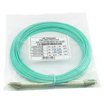 BlueOptics 050502K512000002M-BO Duplex glasvezel-patchkabel (Corning-compatibel), LC-UPC/LC-UPC, multimode OM3 50/125 µm, 2 m