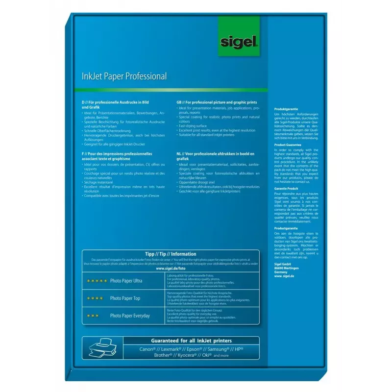 Printerpapier A4 Sigel IP288 mat 200 vel wit