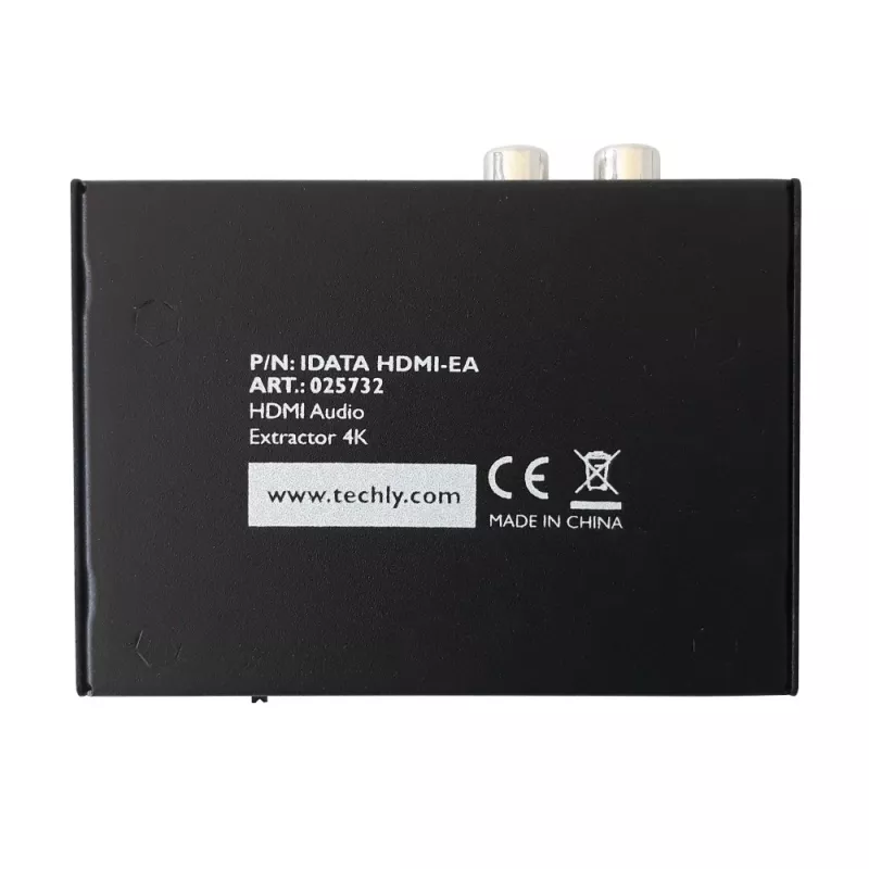 Techly audio-extractor HDMI SPDIF + cinch R/L IDATA HDMI-EA, 5 V, 77 mm, 64 mm, 23 mm, 351 g