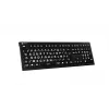 Toetsenbord Logickeyboard LKB-LPWB-A2PC-FR universeel USB AZERTY Frans zwart