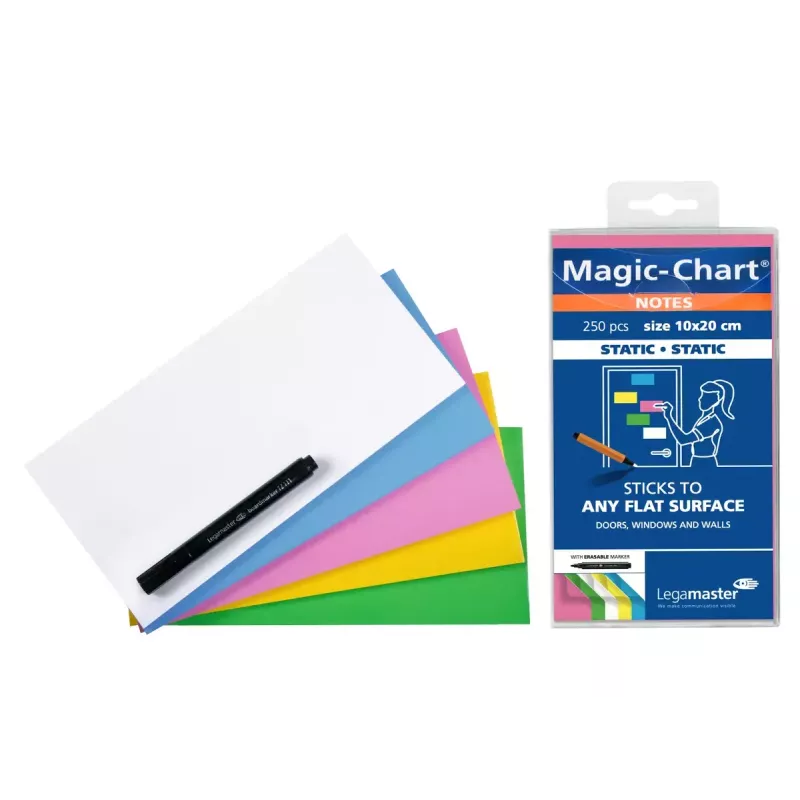 Magic-Chart-Notitieblok Legamaster 10x20cm gesorteerd 250 stuks