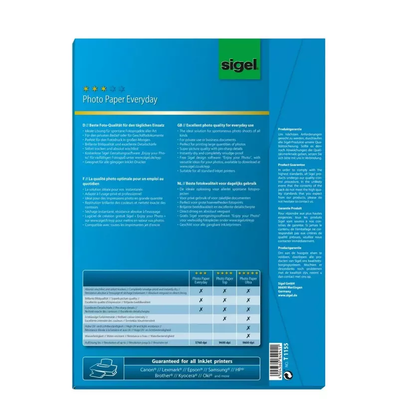Fotopapier A4 Sigel T1155 hoogglans