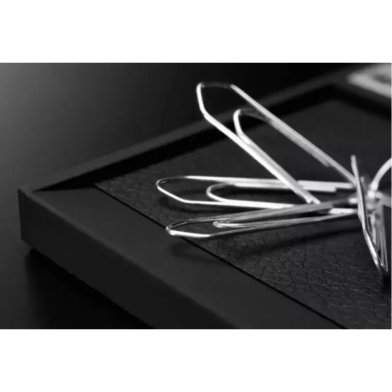Paperclipsdispenser Sigel Cintano S zwart kunstleer