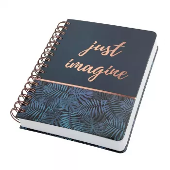 Schrijfnotitieboek Sigel JN603 A5 240 vel zwart blauw