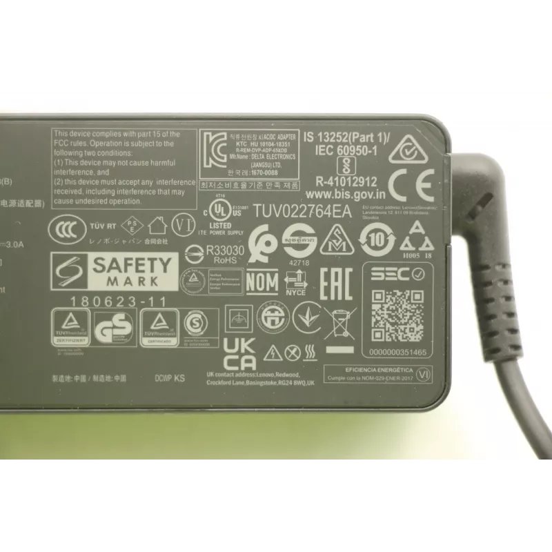 Lenovo 5A10W86202 voeding binnen 65 W zwart