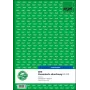 Schrijfschrift Sigel KG429 A4 50 vel groen wit
