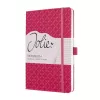Schrijfschrift Sigel JN105 A5 174 vel roze gelinieerd gebonden