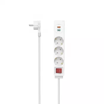 Hama 00223185 stekkerdoos 1,4 m 3 stopcontacten binnen wit