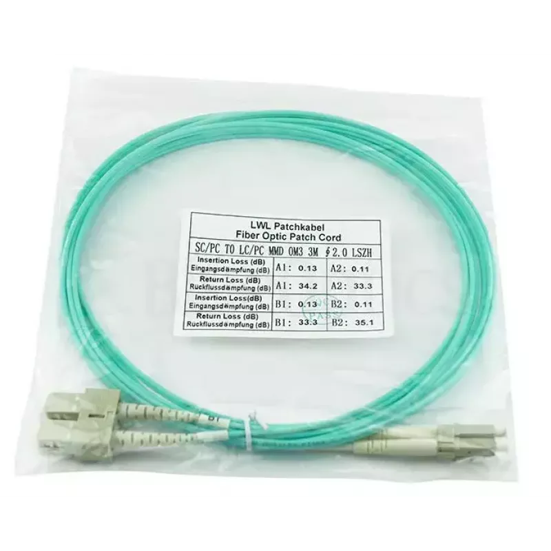 BlueOptics 221691-B22-BO LC/SC multimode glasvezel patchkabel, 5 m