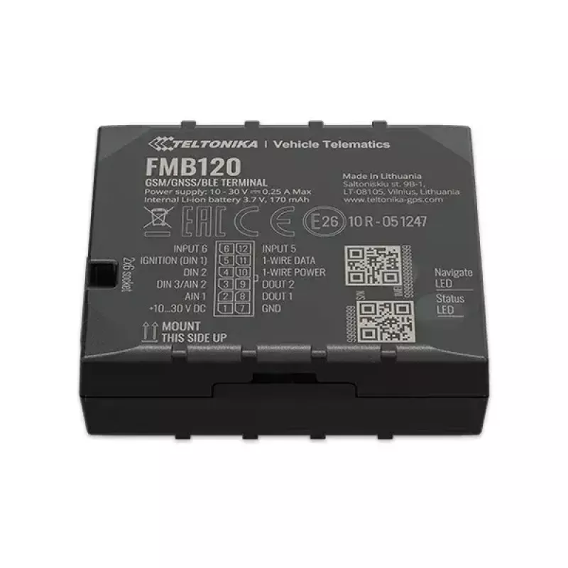 Teltonika FMB120 auto zwart stofbestendige GPS-tracker