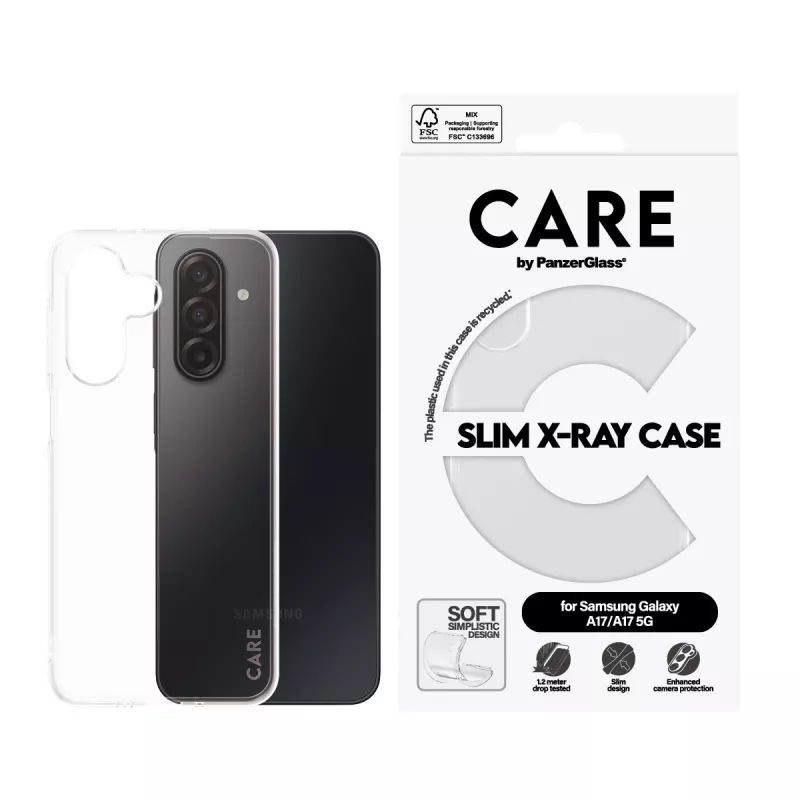 Beschermhoes PanzerGlass CARE transparant X-Ray Soft Basic voor Samsung Galaxy (model CR73372)
