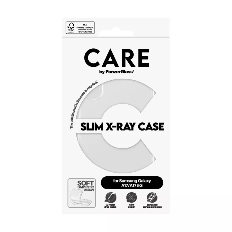 Beschermhoes PanzerGlass CARE transparant X-Ray Soft Basic voor Samsung Galaxy (model CR73372)