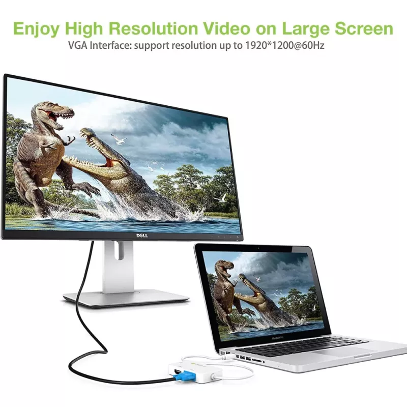 Techly adapter 3 in 1 Mini DisplayPort (Thunderbolt) naar HDMI / DVI / VGA IADAP MDP-COMBOF12