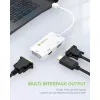 Techly adapter 3 in 1 Mini DisplayPort (Thunderbolt) naar HDMI / DVI / VGA IADAP MDP-COMBOF12
