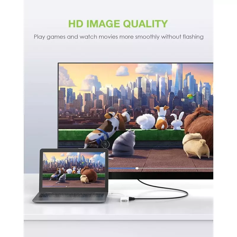 Techly adapter 3 in 1 Mini DisplayPort (Thunderbolt) naar HDMI / DVI / VGA IADAP MDP-COMBOF12