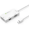 Techly adapter 3 in 1 Mini DisplayPort (Thunderbolt) naar HDMI / DVI / VGA IADAP MDP-COMBOF12