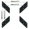 Techly universele adapter voor VESA 200x200 tot 400x400 zwart ICA-LCD G11A
